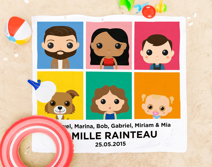 Serviette personnalisée Funko Pop MadeinGift