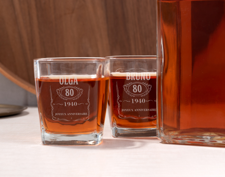 Set De Bouteilles À Whiskey Pour Voiture, Bouteille En Verre