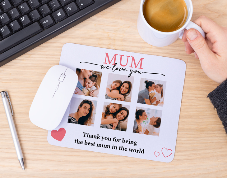 Mouse mat "Elegant mum collage" - Made In Gift