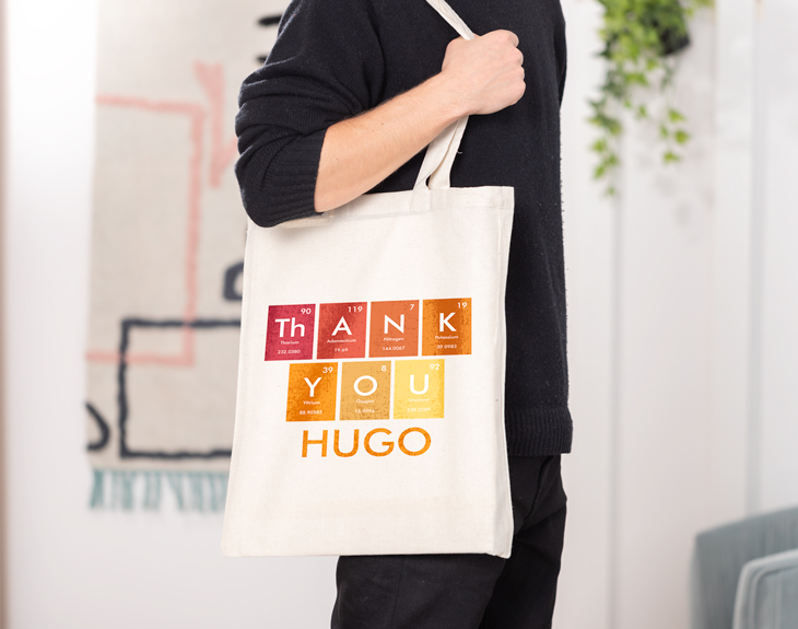 Borsa Personalizzata Borsa Tote In Cotone Personalizzata "Thank - Foto 9