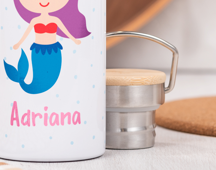 HomeBee Botella De Agua Personalizada Para Niños, Vaso De Acero Inoxidable Con Aislamiento De Doble Pared Vaso Para Ninos Pequenos Taza A Prueba