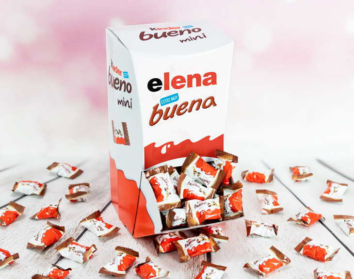 Caja De Kinder Bueno Gigante Personalizada Regalo Original