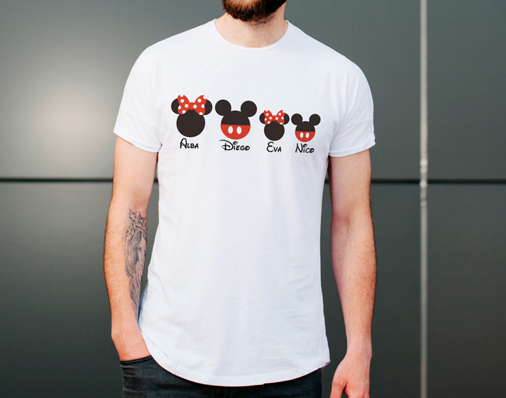 Plaga en el medio de la nada Desacuerdo Camiseta/Sudadera Familia Mickey y Minnie