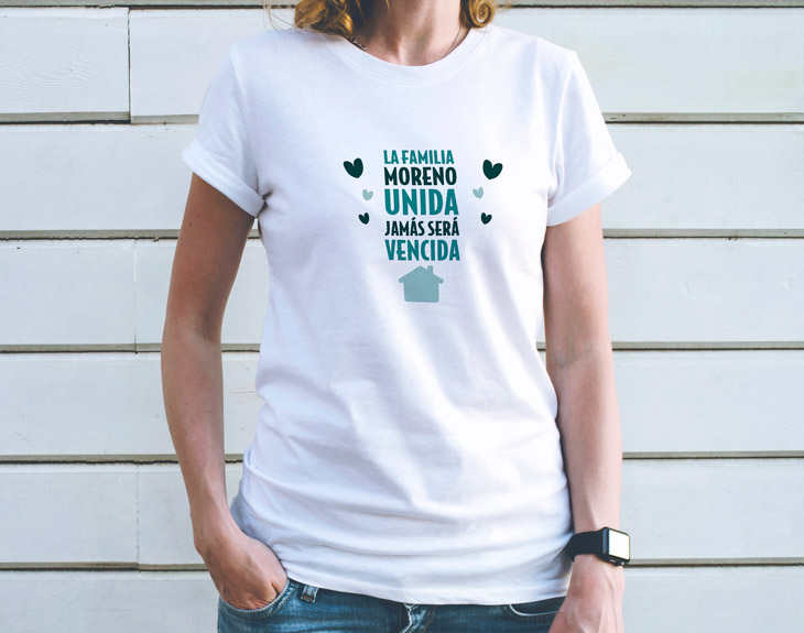 Camiseta/Sudadera "La familia unida será vencida" - Regalo Original