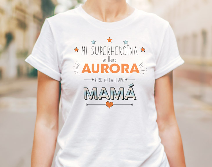 montar Máxima biblioteca Camiseta "Mi superheroína se llama mamá" - Regalo Original