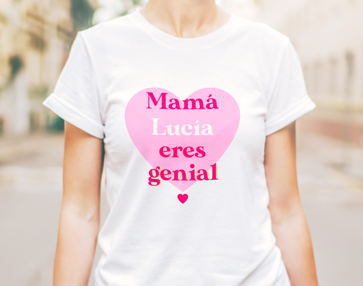Camiseta "Mamá eres genial" - Regalo