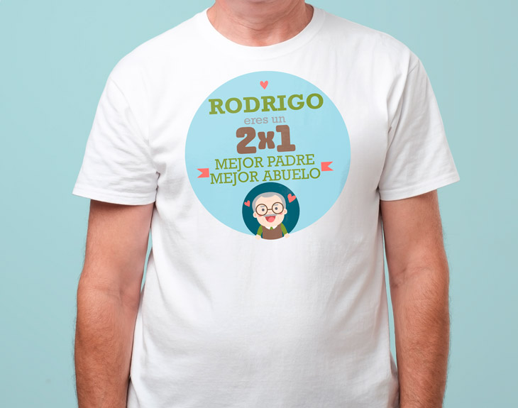 Bienvenido repentino Abolido Camiseta personalizada "Padre & abuelo" - Regalo Original