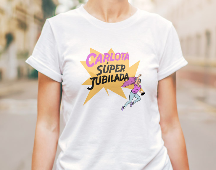 Camiseta "Super jubilada/o" - Regalo