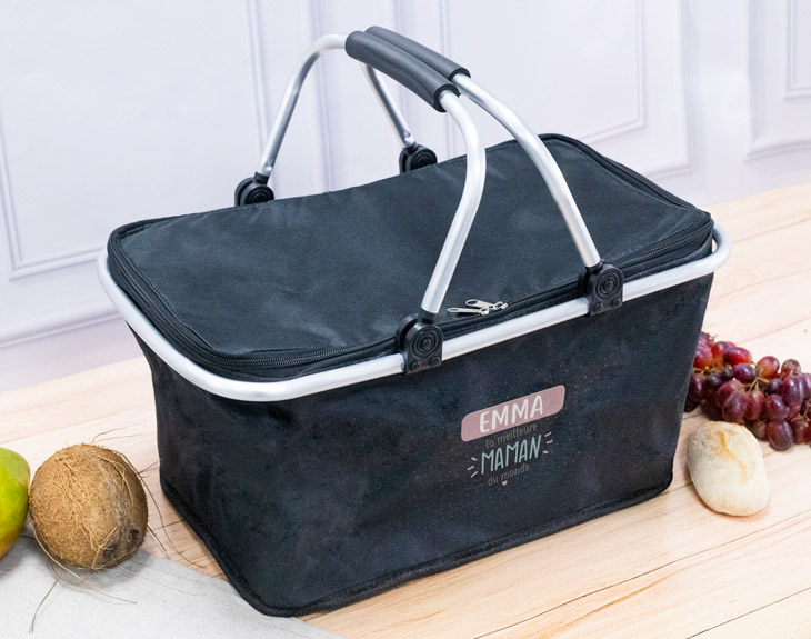 Yeabett Panier De Courses Pliable 22L - Grand Sac Isotherme Avec Poignées Rembourrées, Pour Pique-nique Et Voyage