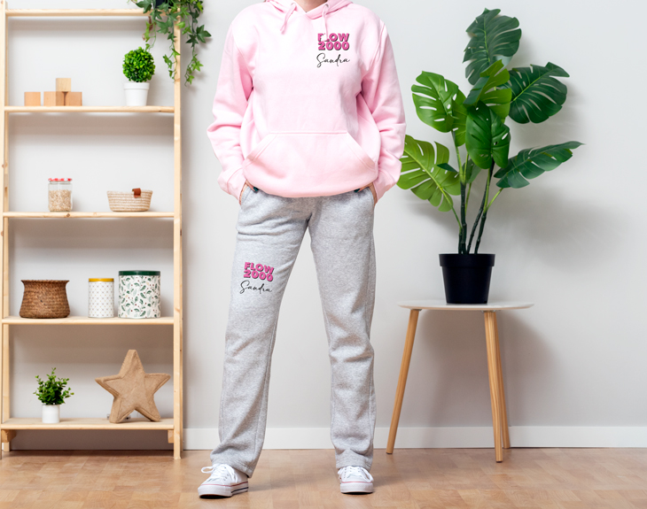 Survêtement Personnalisé - Sweat à Capuche & Pantalon Avec Texte/Logo - Cadeau Unique Homme/Femme