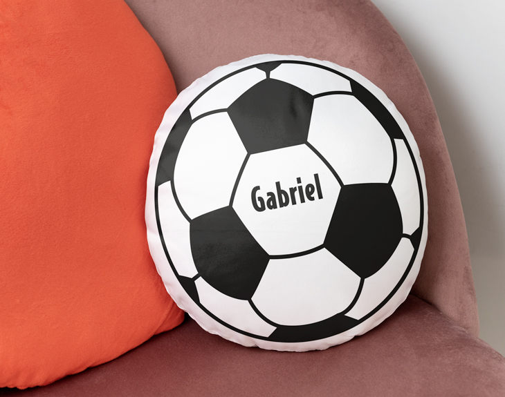 Cojín redondo "Fútbol" Regalo Original