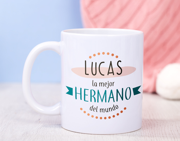 Taza Con Estuche El Mejor Hermano Del Mundo Regalo Original 0171