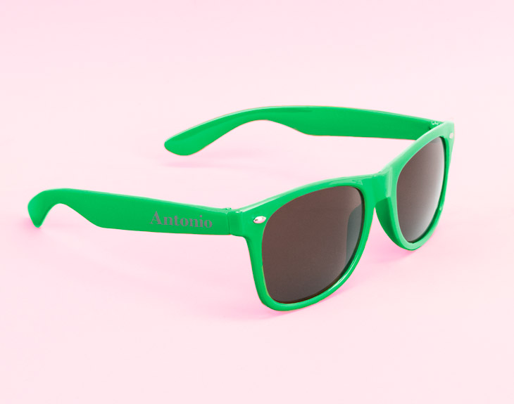 Alergia Jarra Sabio Gafas de sol personalizadas "Classic" verde