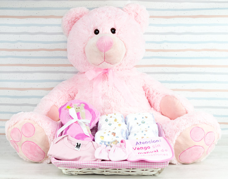 oso de peluche gigante rosa