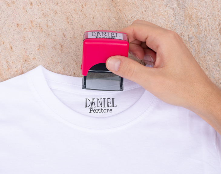 Timbro Personalizzato Per Tessuti E Libri - Con Nome, Nero Indelebile - Foto 10