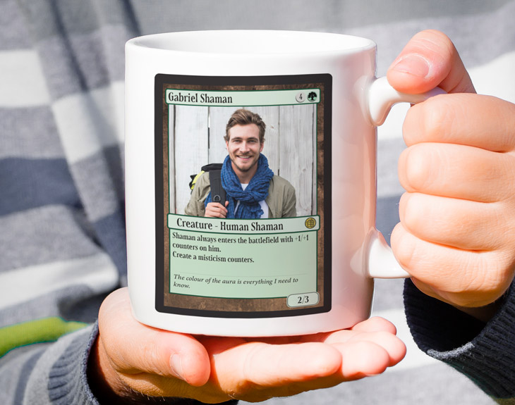 Personalised mug "Magic Cards" Made In Gift