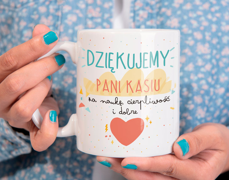 Personalizowany Kubek Dla Nauczyciela DZIĘKUJEMY ZA - Madeingift