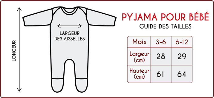 Pyjama Personnalise Pour Bebe Fille Made In Gift